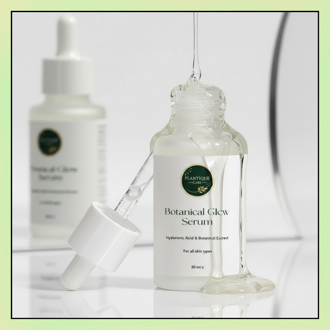 Botanical Glow Serum                       Say Goodbye to Acne & Oily Skin – Without Any Greasy Feel